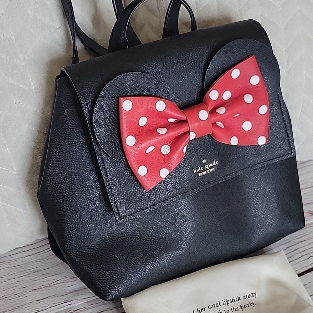 KATE SPADE X DISNEY Neema Minnie Mouse Backpack NWOT - Picture 4 of 8